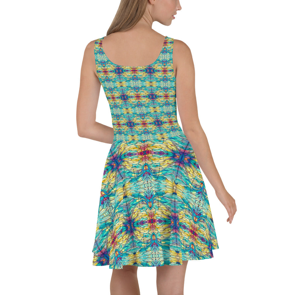 DMV 0231 Chic Boho Skater Dress