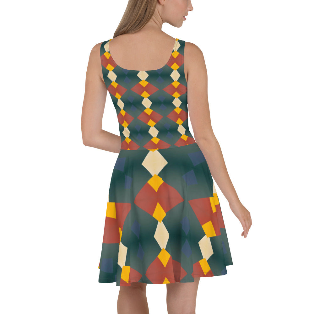 DMV 0057 Classic Boho Skater Dress