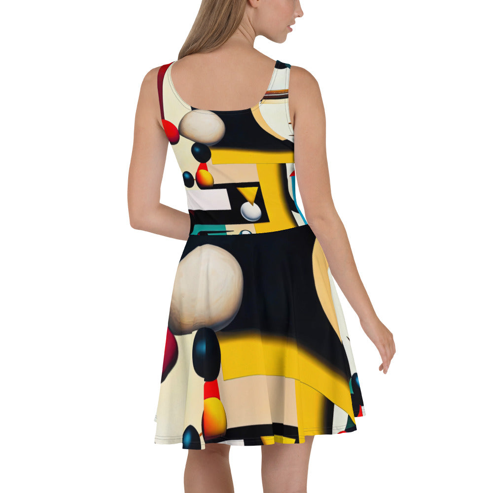 DMV 0055 Retro Art Skater Dress