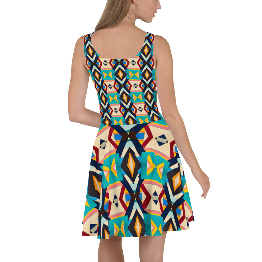 DMV 0111 Classic Boho Skater Dress