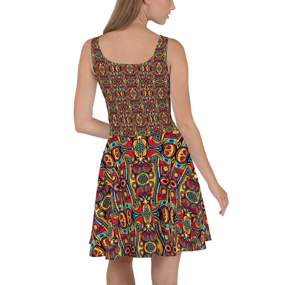 DMV 0249 Psy Artsy Skater Dress