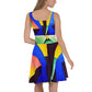 DMV 0255 Retro Art Skater Dress