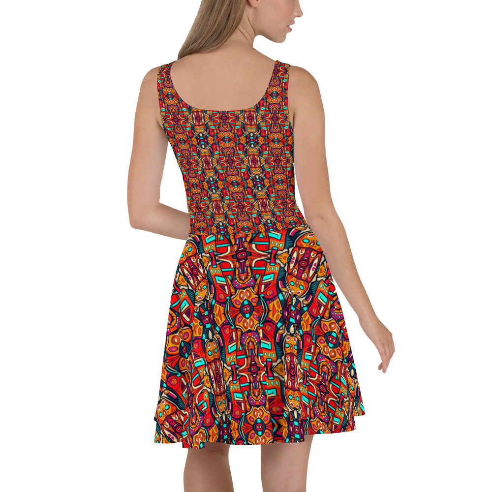 DMV 0110 Psy Artsy Skater Dress