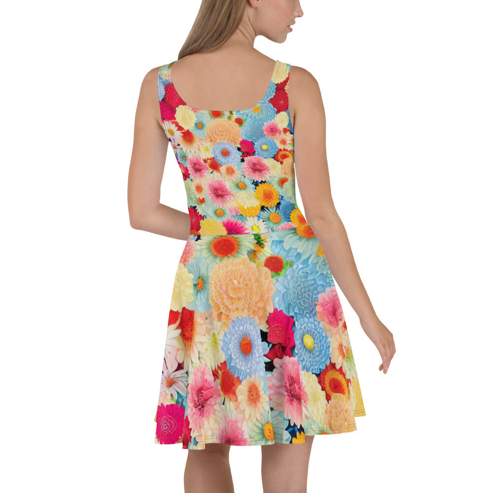 DMV 0106 Floral Skater Dress