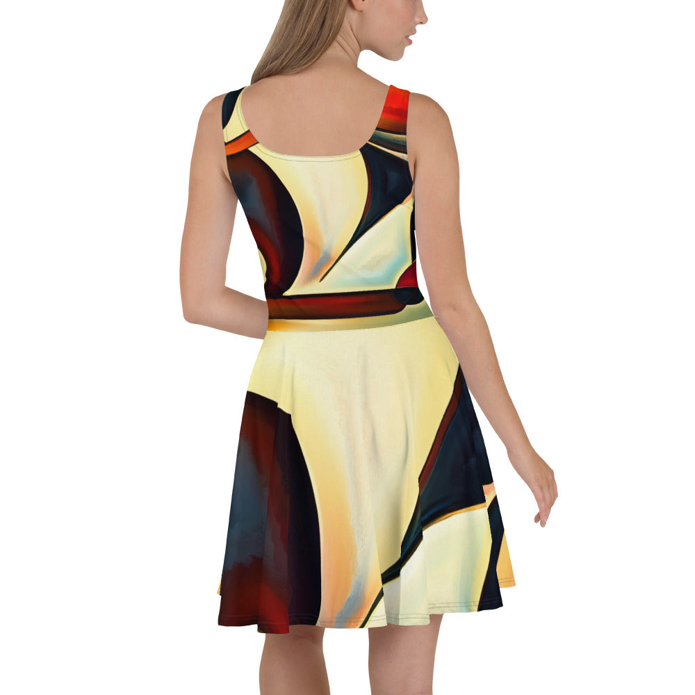 DMV 0181 Abstract Art Skater Dress