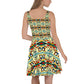 DMV 0405 Vintage Artsy Skater Dress