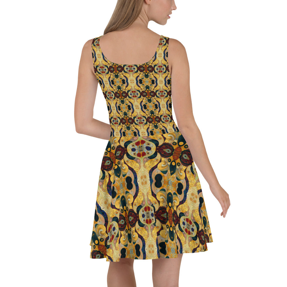 DMV 0407 Chic Boho Skater Dress