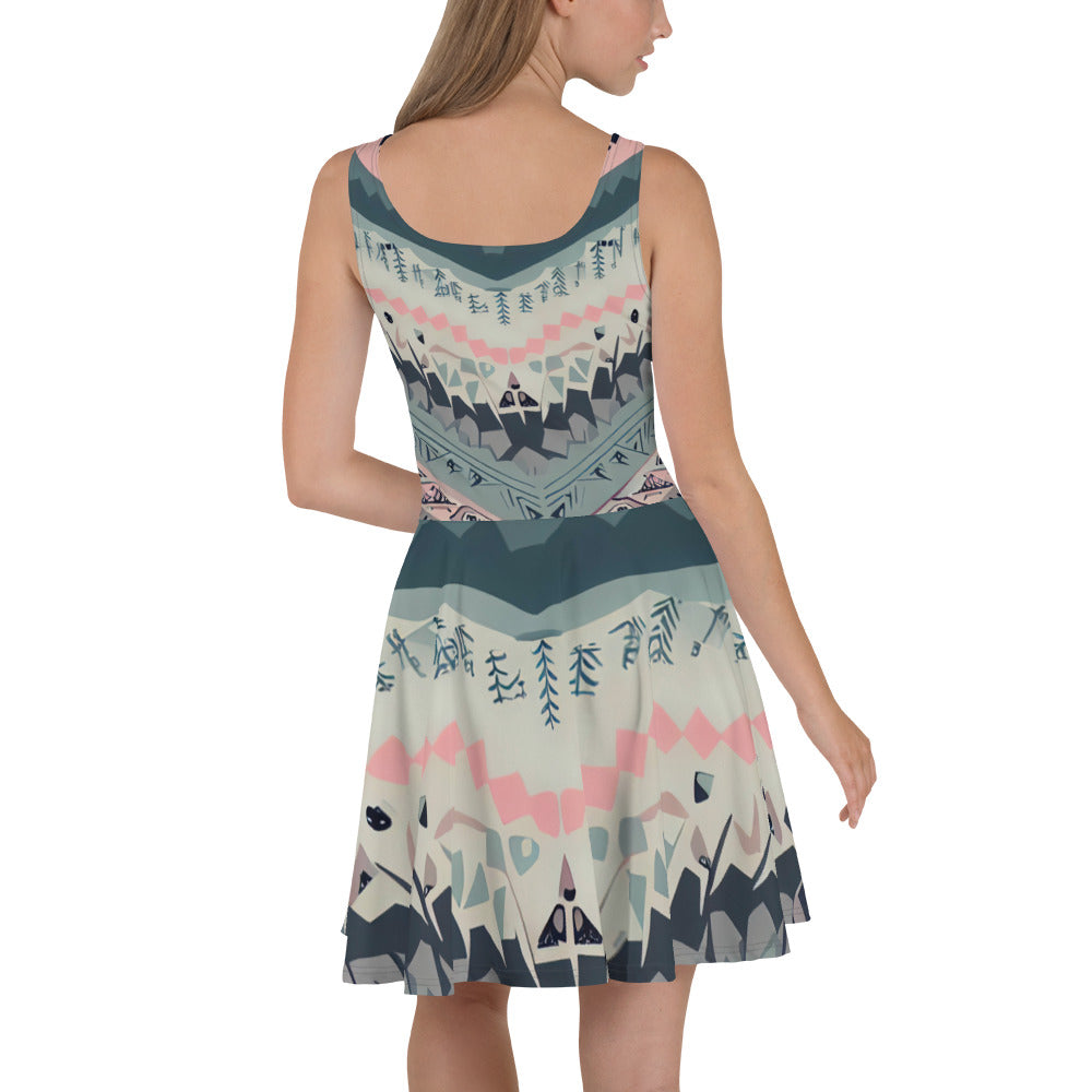 DMV 0306 Boho Skater Dress