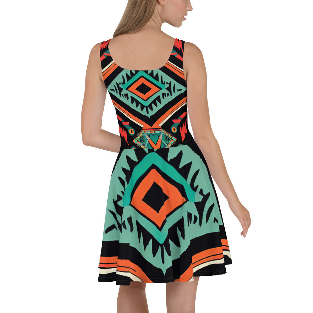 DMV 0154 Boho Skater Dress