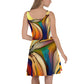 DMV 1276 Abstract Art Skater Dress