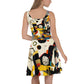 DMV 1267 Retro Art Skater Dress