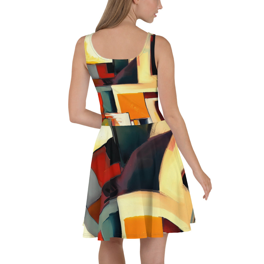 DMV 1883 Abstract Art Skater Dress