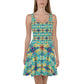 DMV 0231 Chic Boho Skater Dress