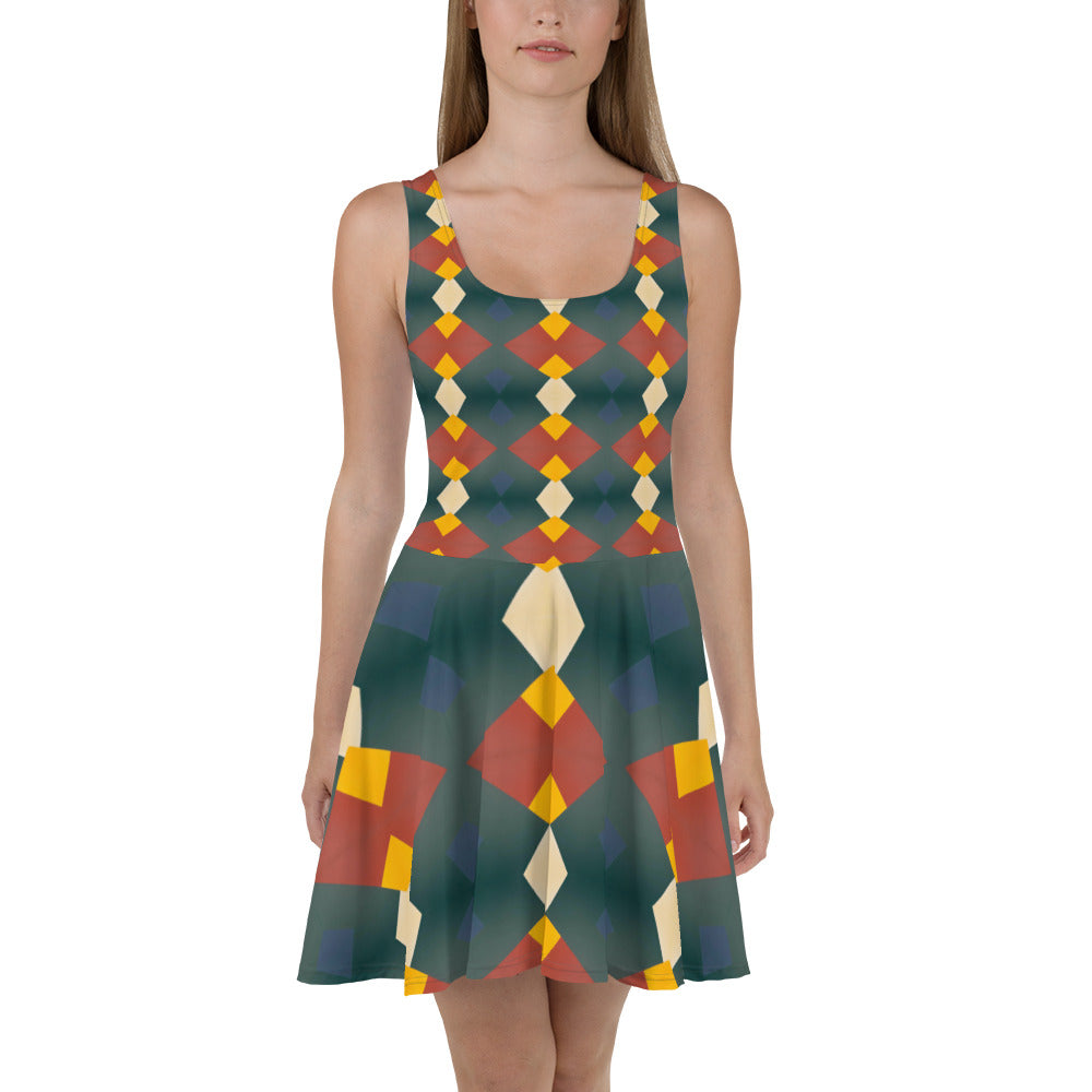 DMV 0057 Classic Boho Skater Dress