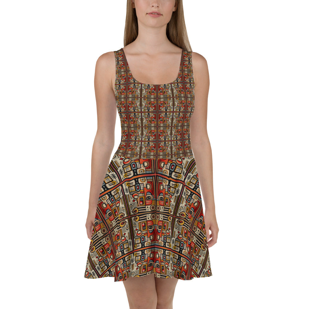 DMV 0073 Classic Boho Skater Dress