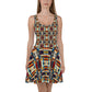 DMV 0244 Geo Boho Skater Dress