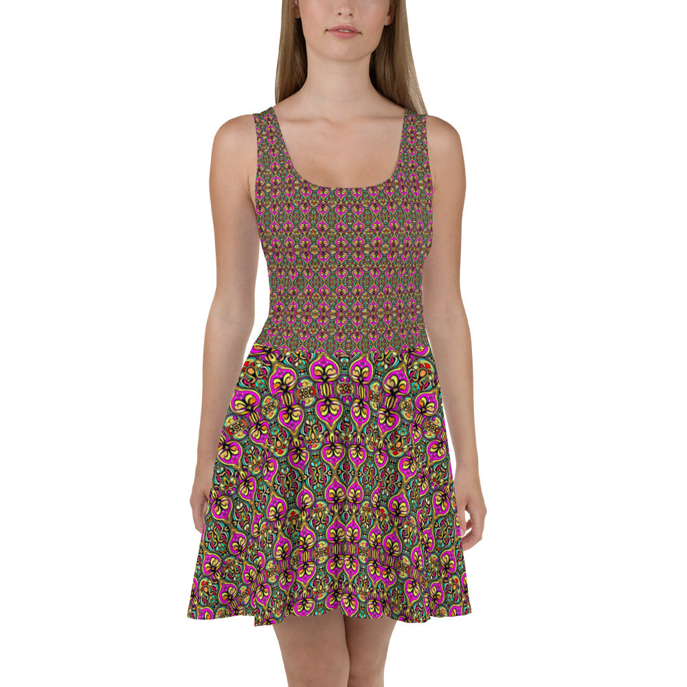 DMV 0239 Psy Artsy Skater Dress