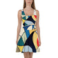 DMV 0227 Abstract Art Skater Dress