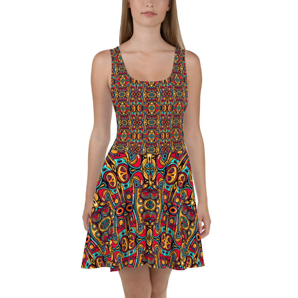 DMV 0249 Psy Artsy Skater Dress