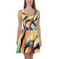 DMV 0162 Abstract Art Skater Dress