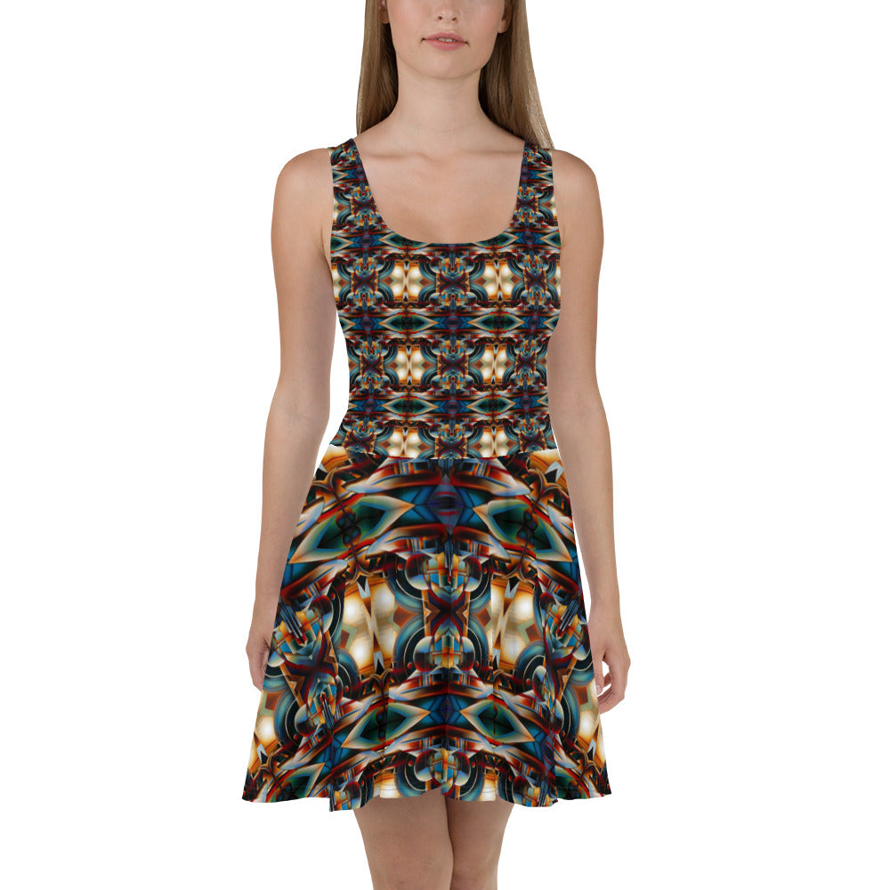 DMV 0127 Conceptual Artsy Skater Dress