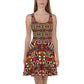 DMV 0208 Chic Boho Skater Dress