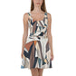 DMV 0264 Abstract Art Skater Dress