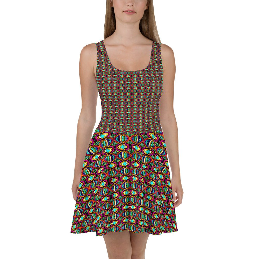 DMV 0241 Psy Artsy Skater Dress