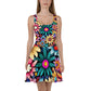 DMV 0265 Floral Skater Dress