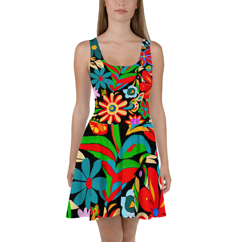 DMV 0116 Floral Skater Dress