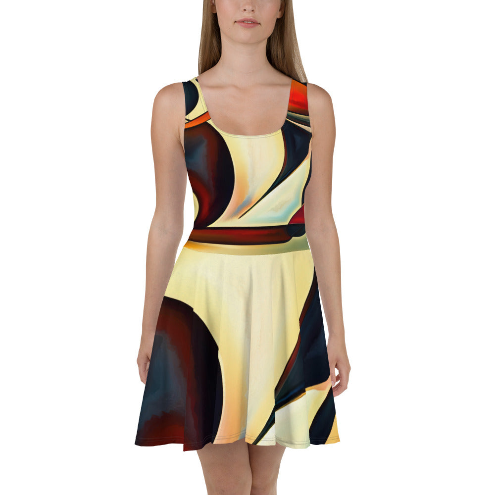 DMV 0181 Abstract Art Skater Dress