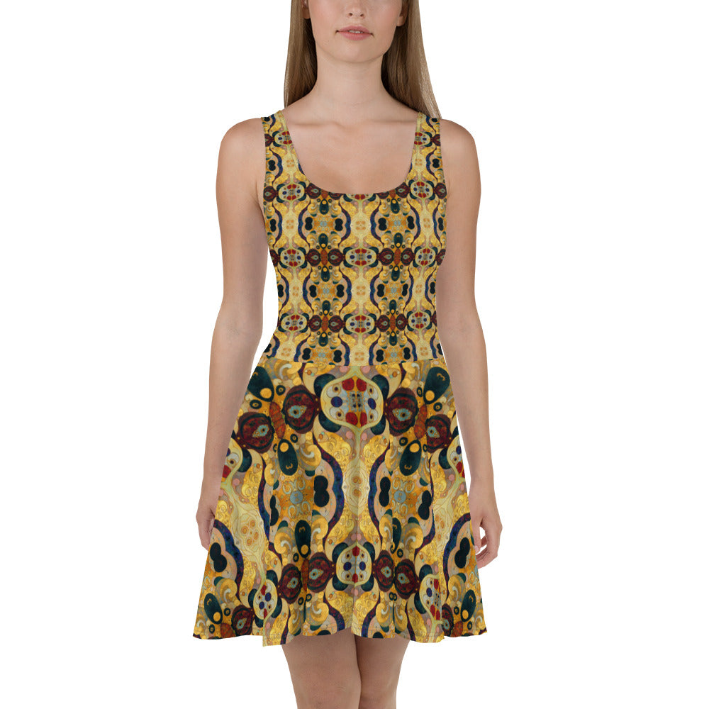 DMV 0407 Chic Boho Skater Dress