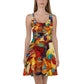 DMV 0416 Abstract Art Skater Dress