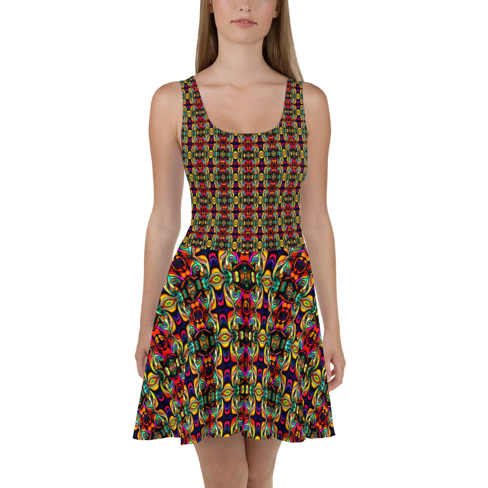 DMV 0166 Psy Artsy Skater Dress