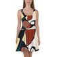 DMV 0179 Abstract Art Skater Dress