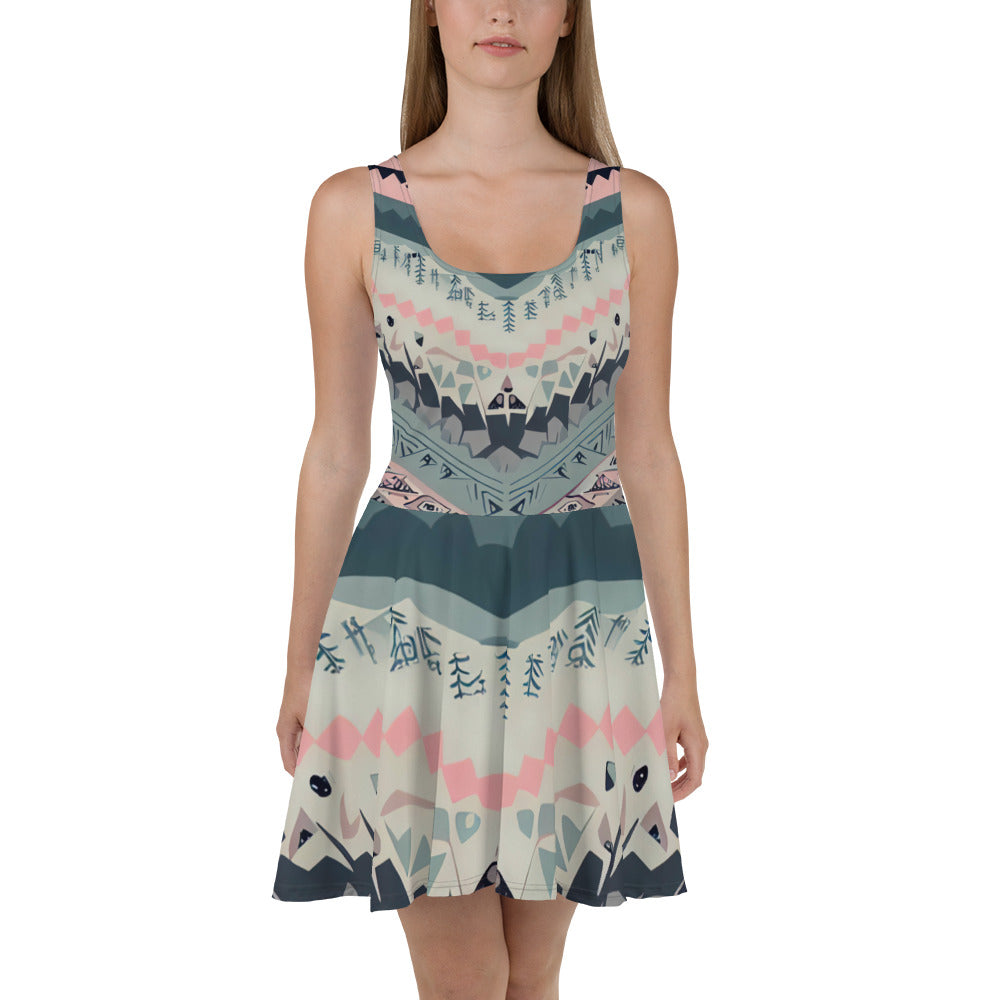 DMV 0306 Boho Skater Dress