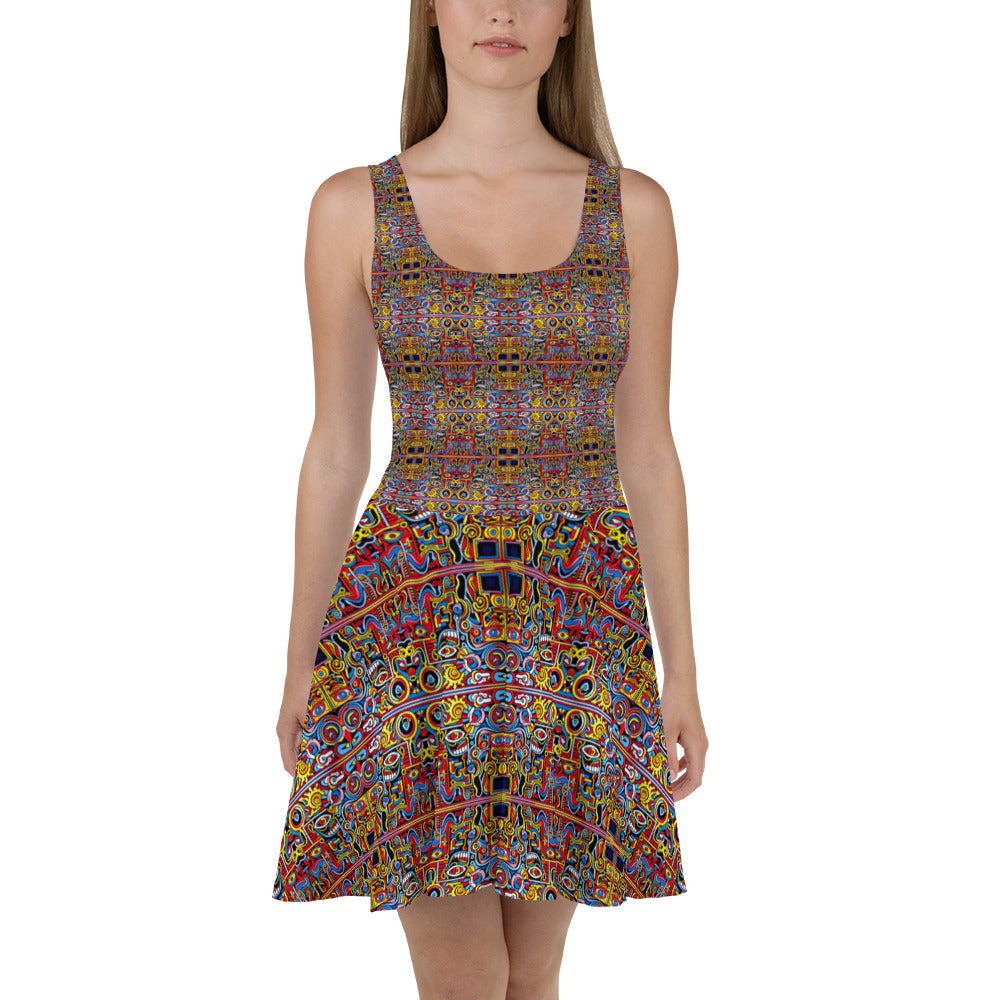 DMV 0328 Psy Artsy Skater Dress