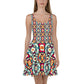 DMV 1281 Vintage Artsy Skater Dress