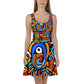 DMV 1451 Psy Art Skater Dress