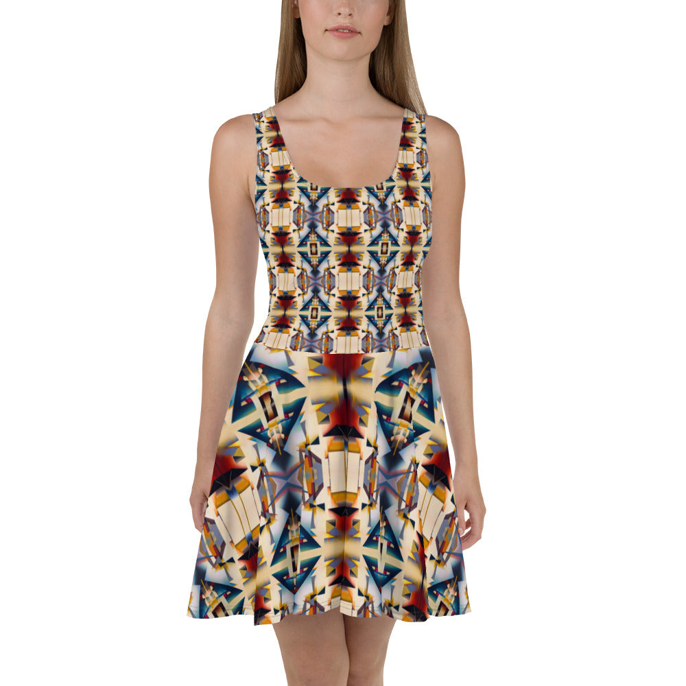 DMV 1545 Conceptual Artsy Skater Dress