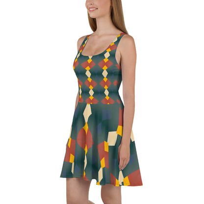 DMV 0057 Classic Boho Skater Dress