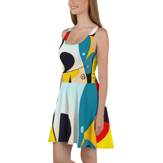 DMV 0037 Retro Art Skater Dress