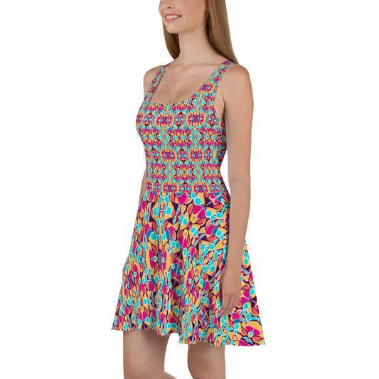 DMV 0010 Vintage Artsy Skater Dress