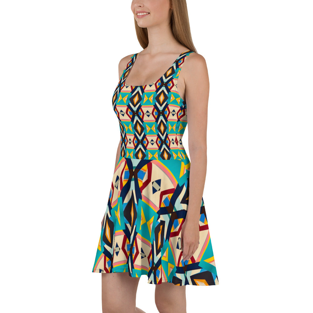 DMV 0111 Classic Boho Skater Dress