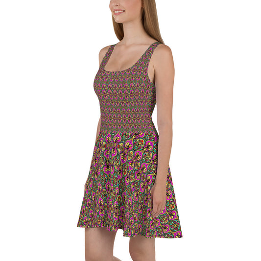 DMV 0239 Psy Artsy Skater Dress