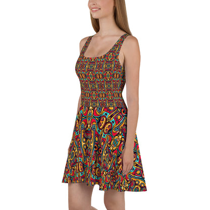 DMV 0249 Psy Artsy Skater Dress