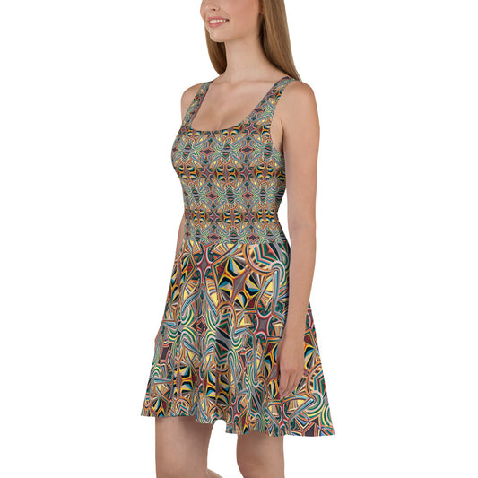 DMV 0213 Conceptual Artsy Skater Dress