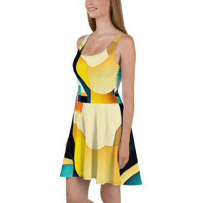 DMV 0222 Retro Art Skater Dress