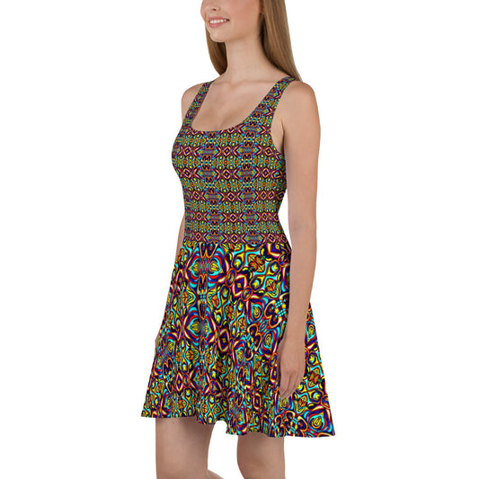 DMV 0118 Psy Artsy Skater Dress