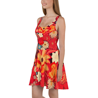 DMV 0105 Floral Skater Dress